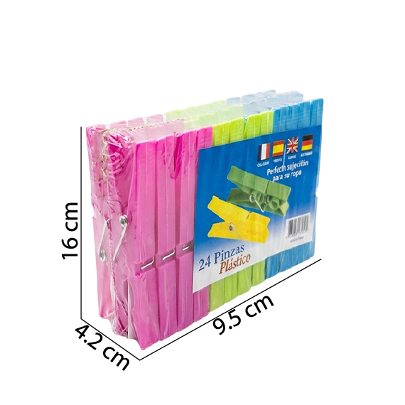 Linen clothespin 9.5 cm 24 pcs