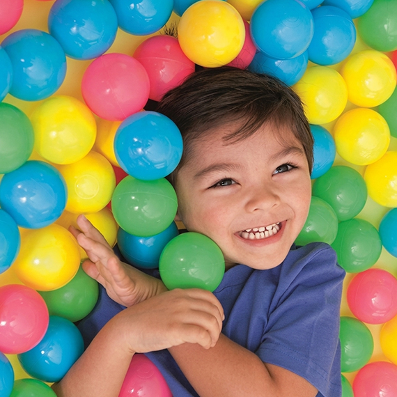 Plastic play balls 6,5 cm 100 pcs