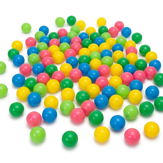 Plastic play balls 6,5 cm 100 pcs