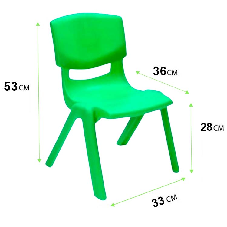 Kids chair, Կանաչ