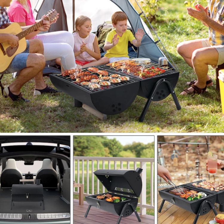 Portable Grill / BBQ for Picnic Cooking 42 cm