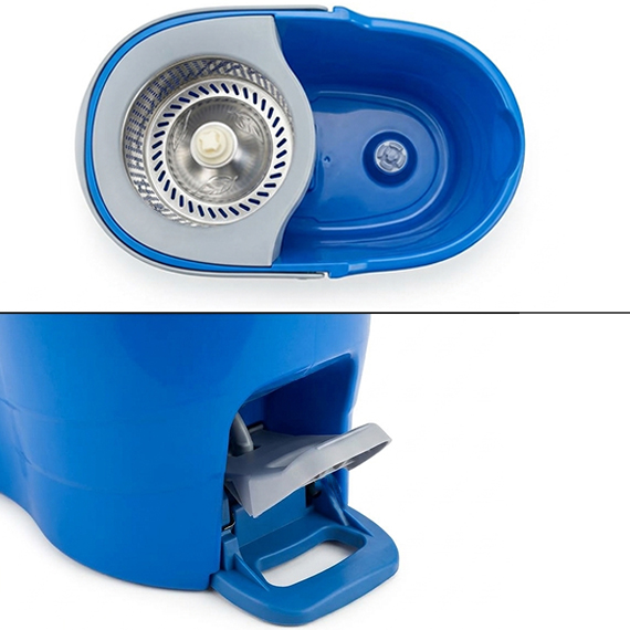 Mop with squeezing bucket with pedal