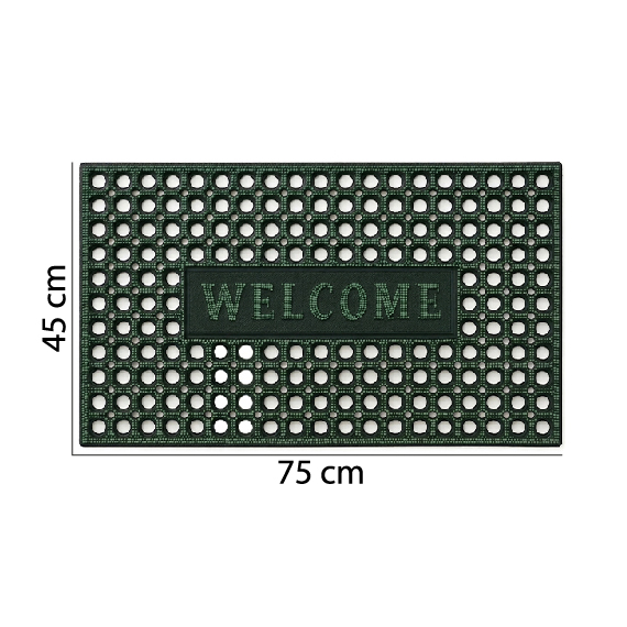 Door mat with holes 45x75 cm