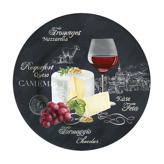 Cheese plates in porcelain 19 cm 4 pcs