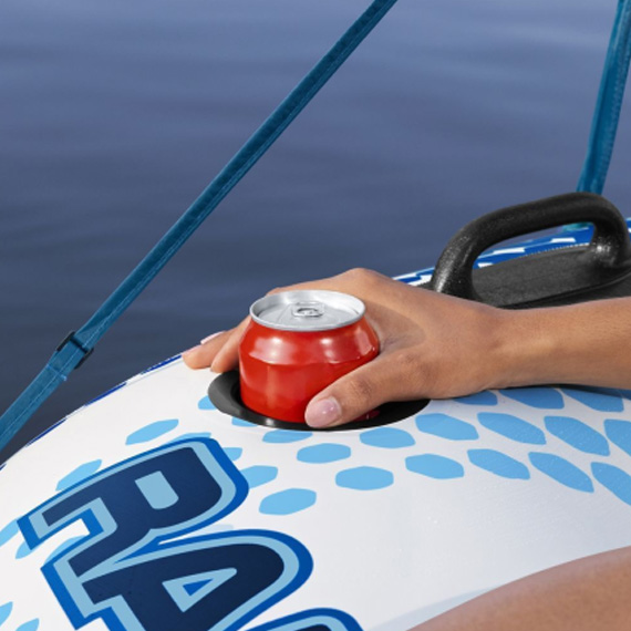 Inflatable water chair with awning 137x137 cm
