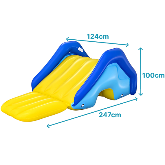 Inflatable pool slide 124x247x100 cm