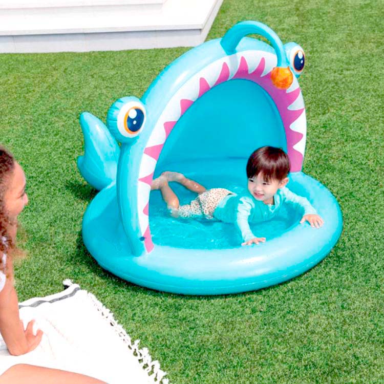 Inflatable pool with cover  127x102x86 cm