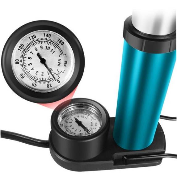 Pump with pressure gauge 18 cm