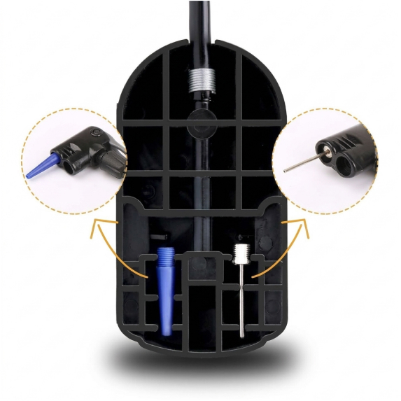 Pump with pressure gauge 18 cm