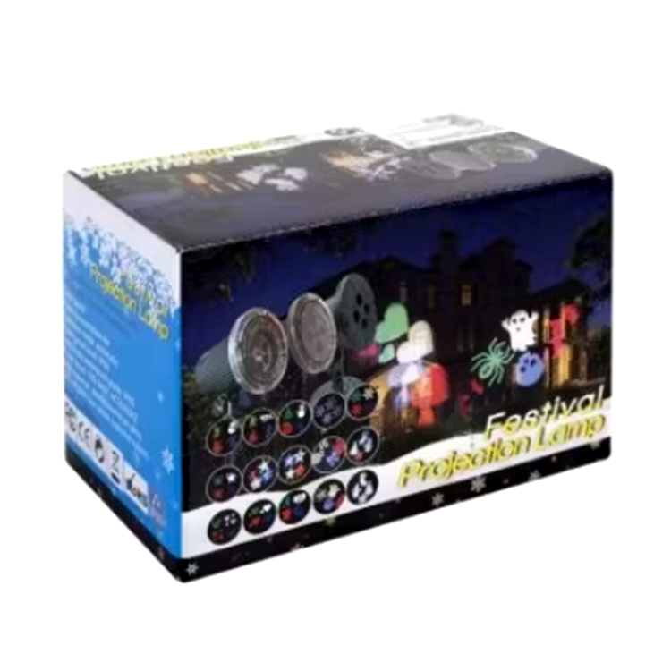 Outdoor snowflake projector