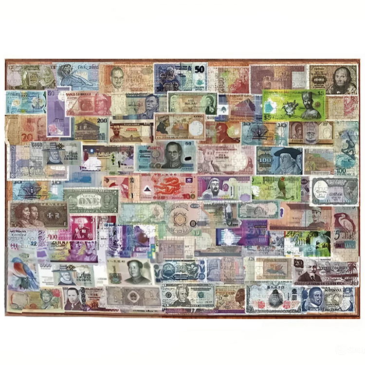 Փազլ 60х80 սմ 1500 կտոր ՝ Աշխարհի հիմնական արժույթները