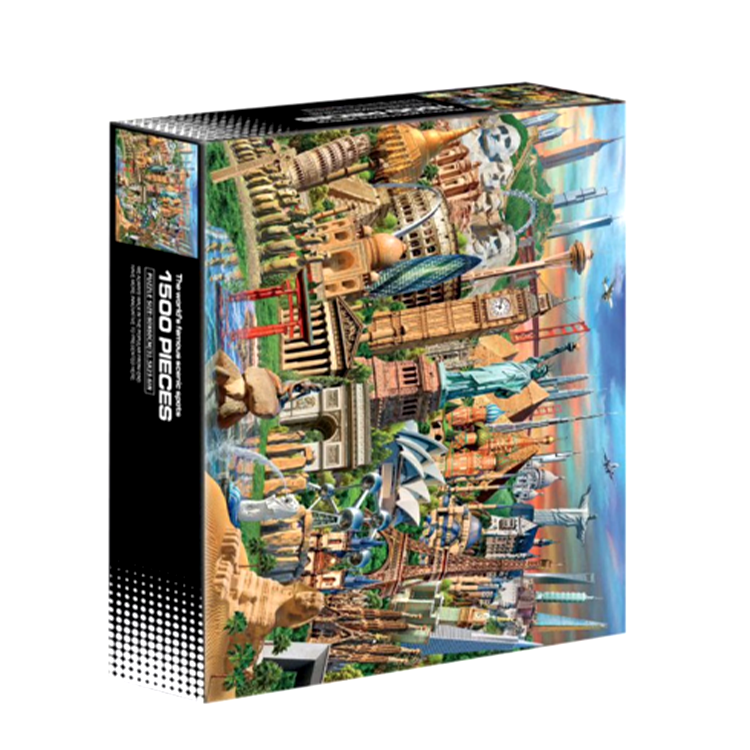 Puzzle 60x80 cm 1500 pieces Famous Places of the World