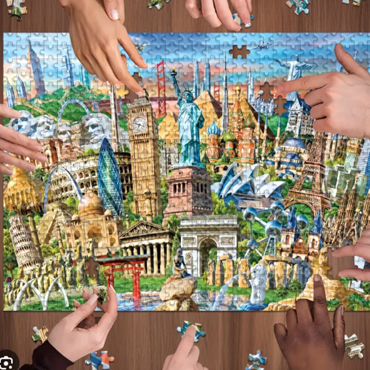 Puzzle 60x80 cm 1500 pieces Famous Places of the World