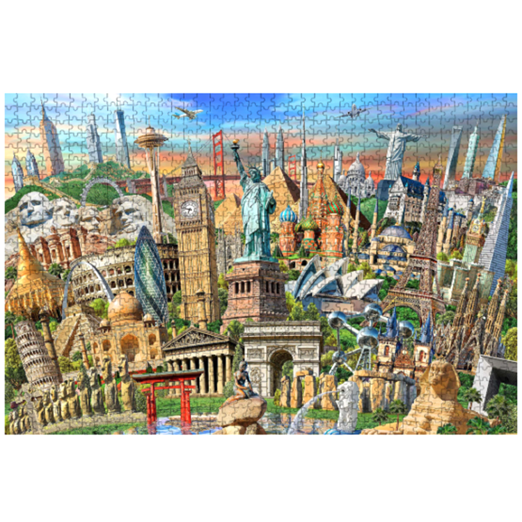 Puzzle 60x80 cm 1500 pieces Famous Places of the World