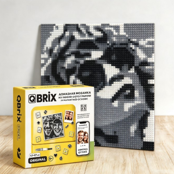 Diamond mosaic from any photo Magnetic 6000 rhinestones 5 colors 