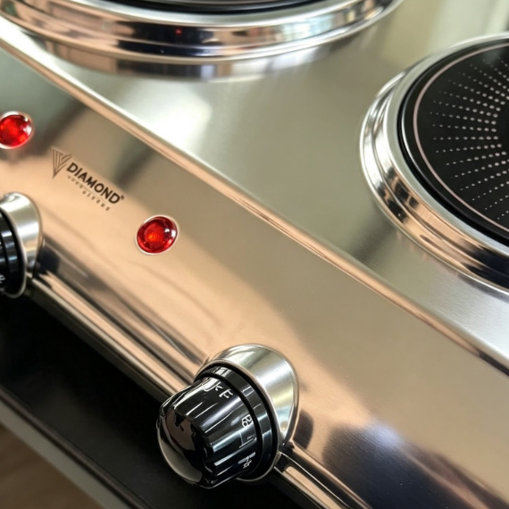 Double burner electric hot plate 2100 W