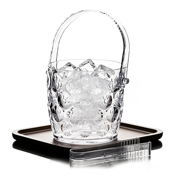 Ice bucket with tongs 12 cm