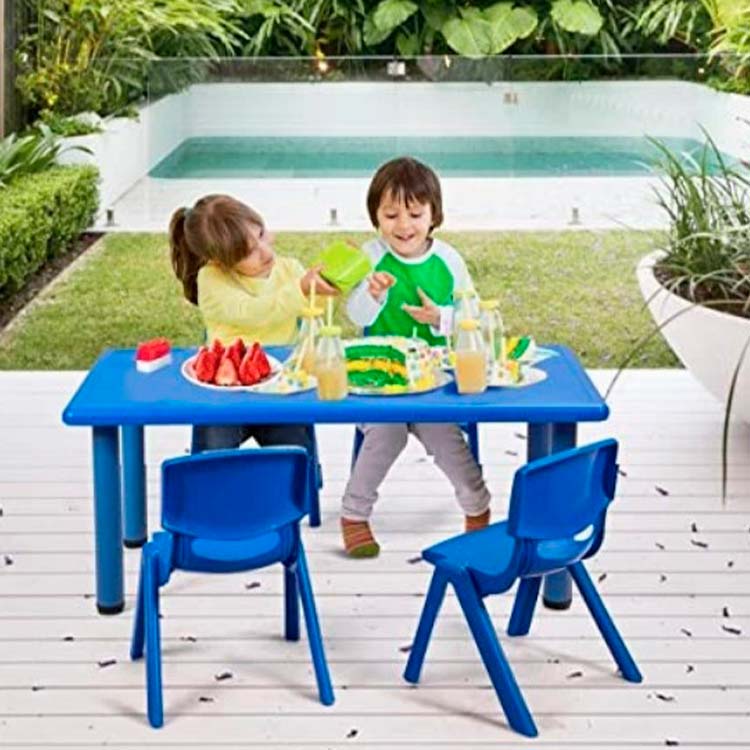 Kids table 60x120 cm, Կապույտ
