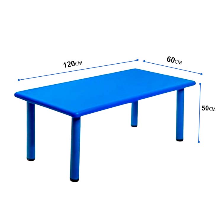 Kids table 60x120 cm, Կապույտ