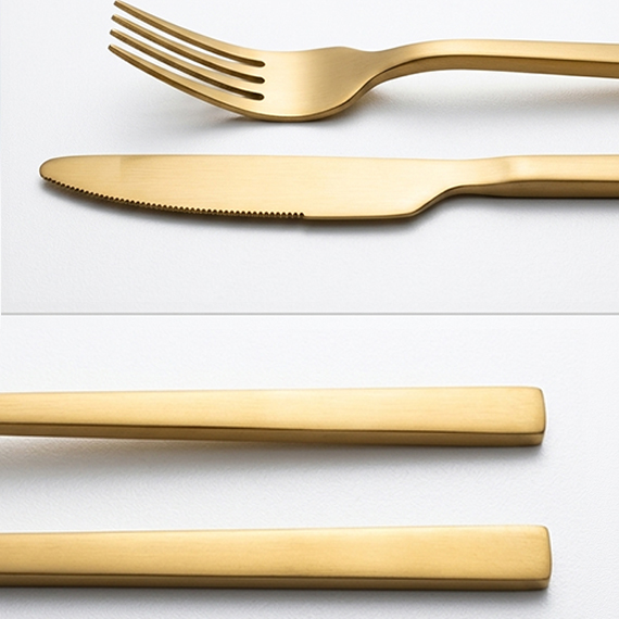 Flatware set 24 piece, Ոսկեգույն