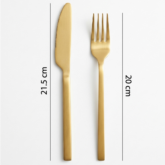 Flatware set 24 piece, Ոսկեգույն