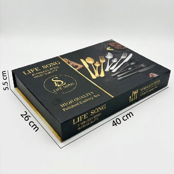 Flatware set 24 piece, Ոսկեգույն