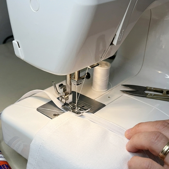 Elastic Band for Sewing 0.8 cm 20 m, Սպիտակ