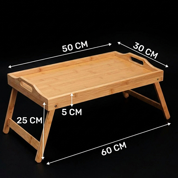 Поднос на ножках  бамбук 30x50 см
