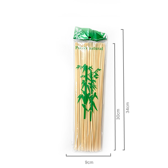 Skewers Food Bamboo Sticks 30 cm 90 pcs