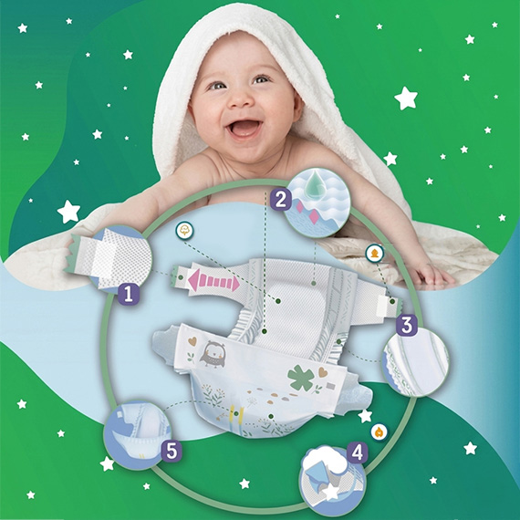 Diapers N6 / 16-25 kg 52 pcs
