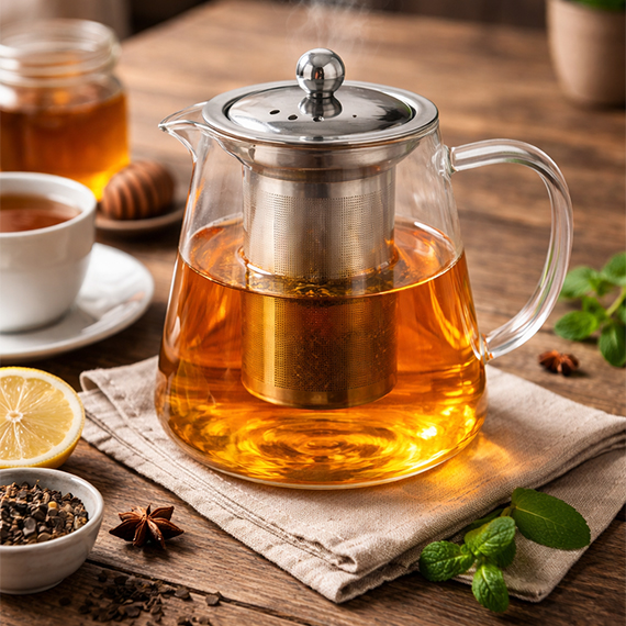 Teapot glass 750 ml 