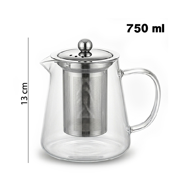 Teapot glass 750 ml 