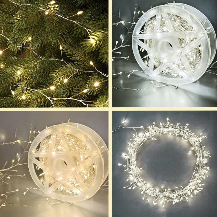 LED garland 900 lamps 30 m Remote Control, Դեղին/Սպիտակ