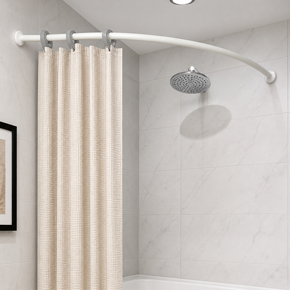 Shower curtain rod 90x90 cm