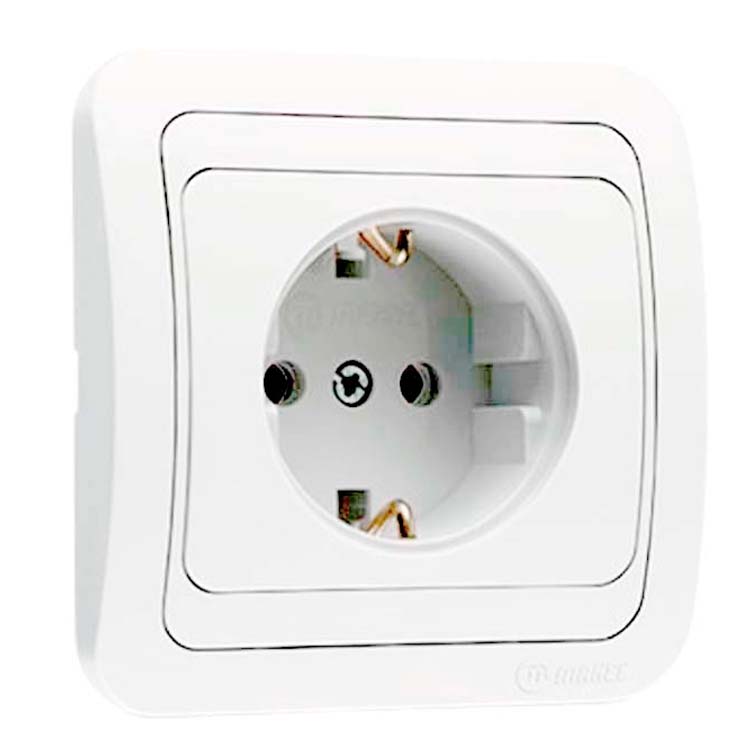 Socket with grounding