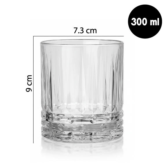 Whiskey glass 300 ml 6 pcs