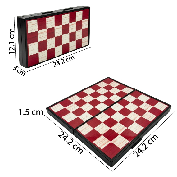 Backgammon / Chess / Dominoes / Playing Cards 24 cm