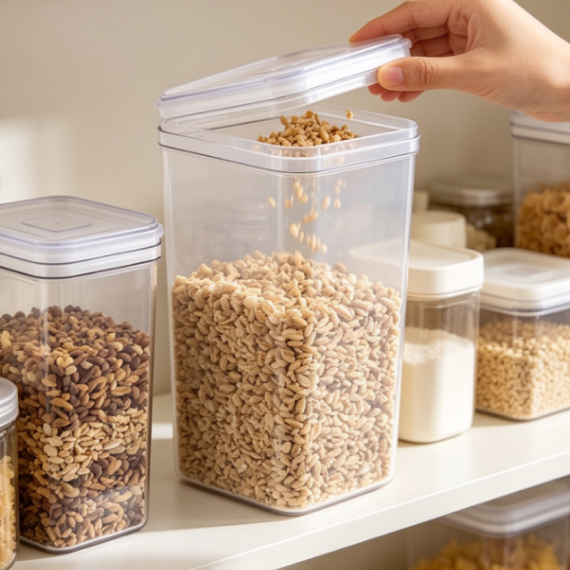 Dry food jar with lid 1,3 l