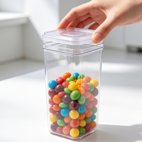 Dry food jar with lid 1,3 l