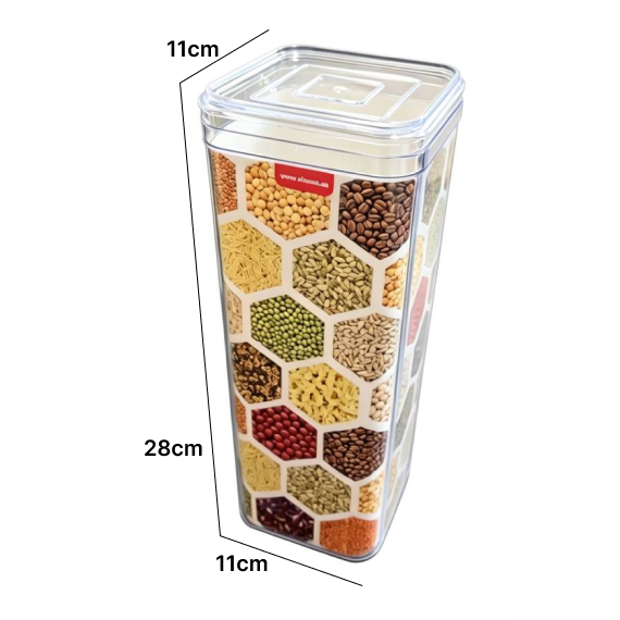 Dry food jar with lid 2,3 l