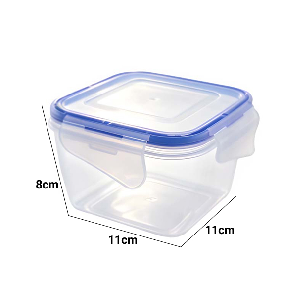 Контейнер для продуктов с крышкой 11x11x8 см/0,5 л