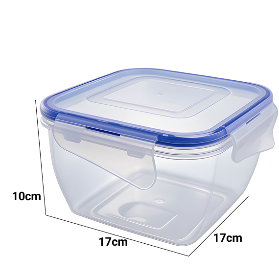 Контейнер для продуктов с крышкой 17x17x10 см/1,5 л