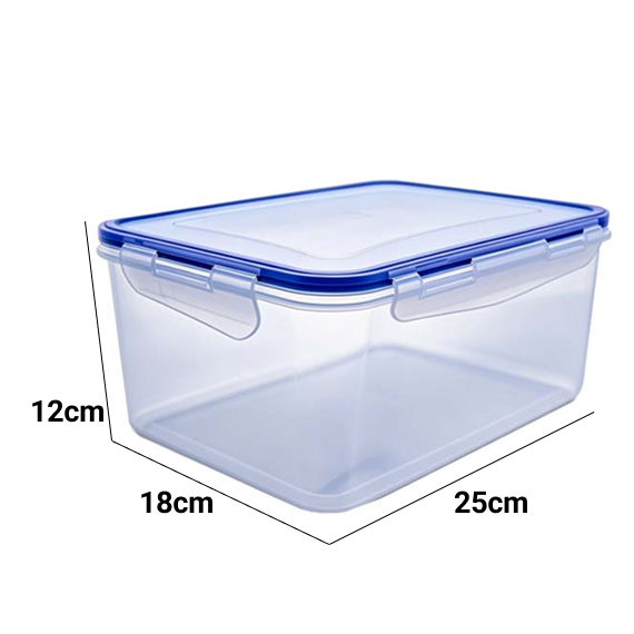 Food container with lid 18x25x12 cm/4 L