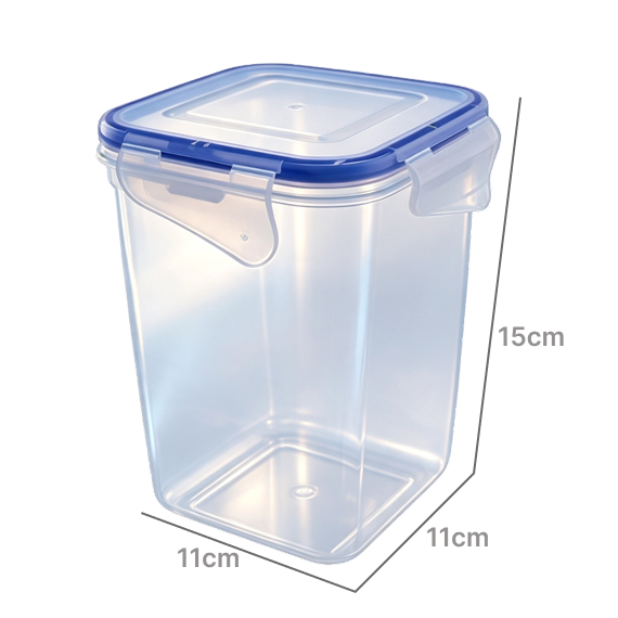 Food container with lid 11x11x15 cm/1 L
