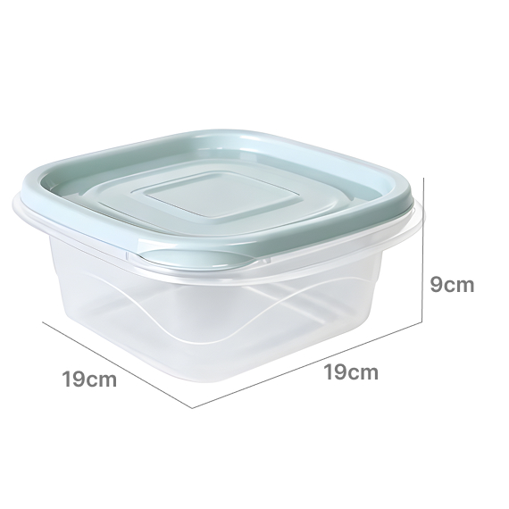 Food container with lid 19x19x9 cm/ 2․1 L, Փիրուզ