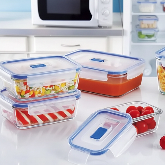 Food container with lid glass 1.2 l