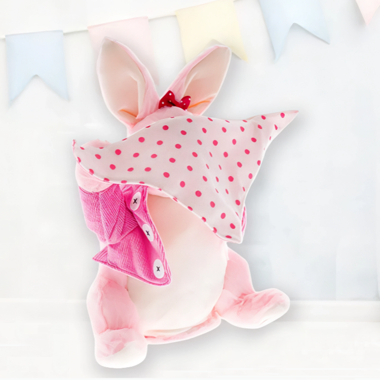 Talking and playing hide Rabbit