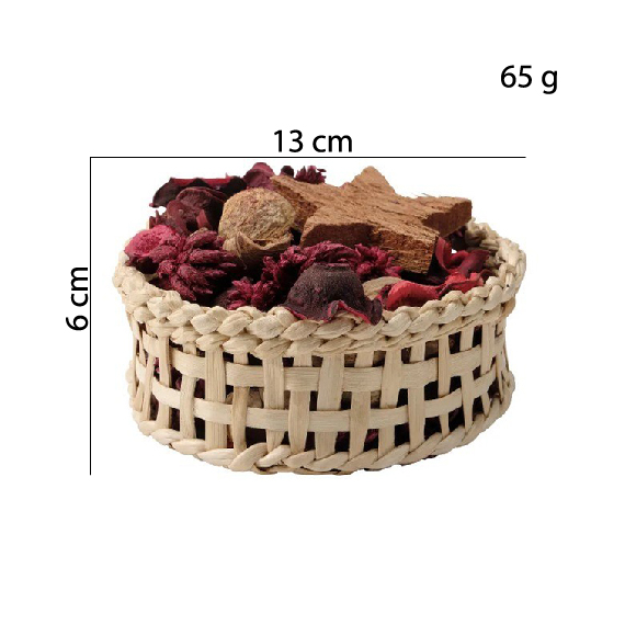 Basket with flower fragrance